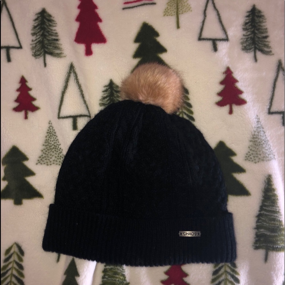 black beanie